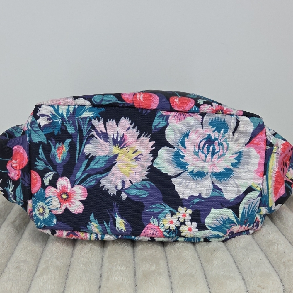 Vera Bradley Navy Floral Crossbody with Pink Watermelon Accent - Picture 6 of 9